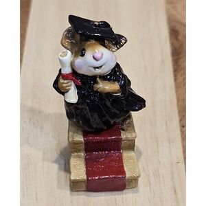 Wee Forest Folk M-161 Commencement Day Retired Signed AP, No WFF Box 1989 Black